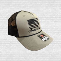 AMERICA FIRST™ | Rope Trucker Hat | Snapback