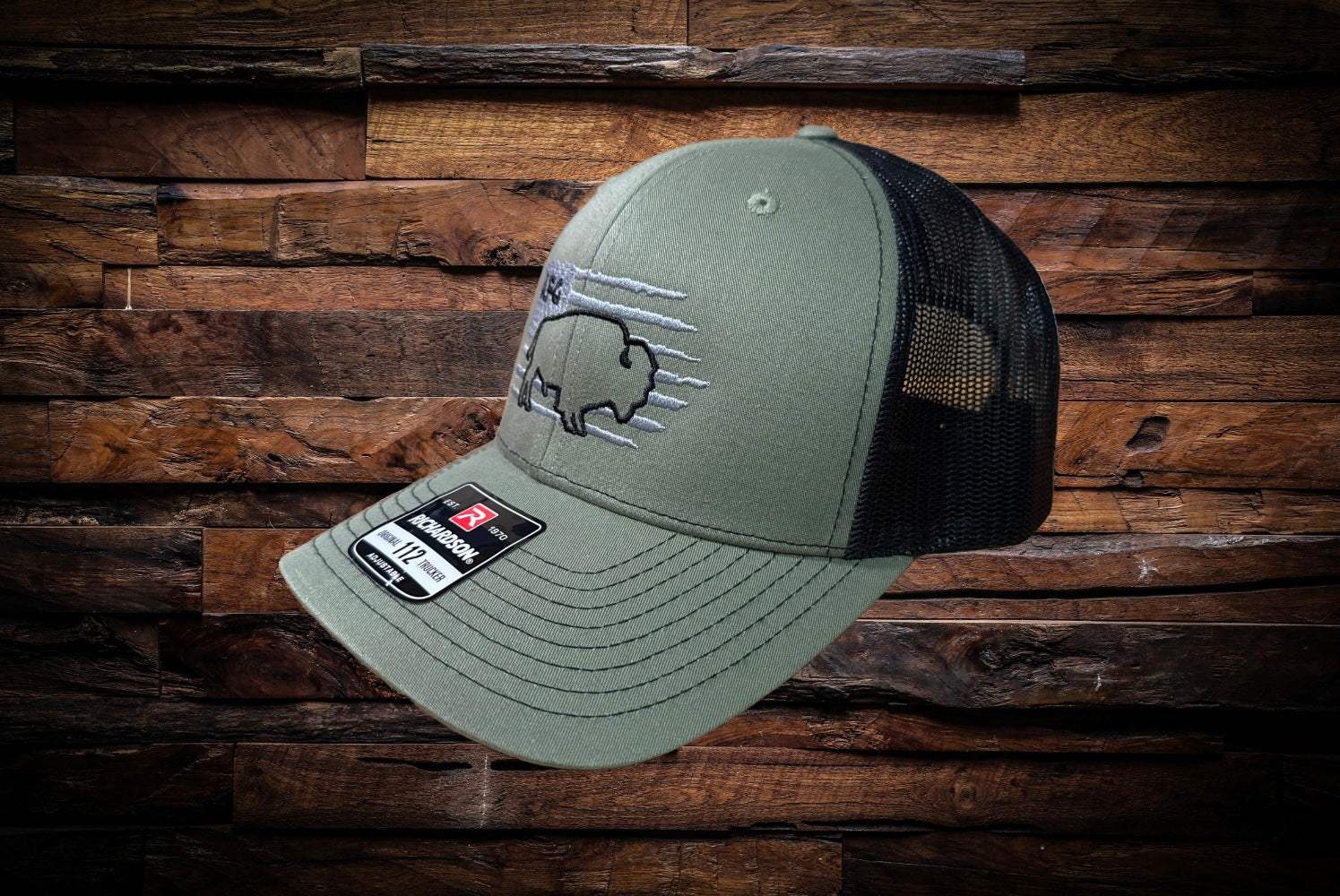 Silver & Black-Mesh-SnapBack hat with embroidered AFG logo