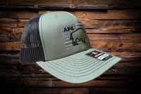 Silver & Black-Mesh-SnapBack hat with embroidered AFG logo