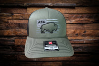 Silver & Black-Mesh-SnapBack hat with embroidered AFG logo