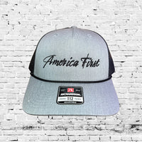 AMERICA FIRST™ | Rope Trucker Hat | Snapback