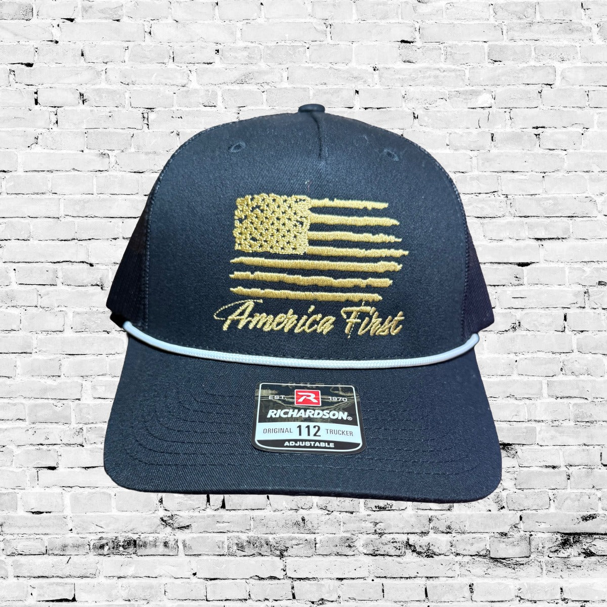 AMERICA FIRST™ | Rope Trucker Hat | Snapback